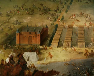 Guerra dos Trinta Anos : A batalha de Diedenhofen em 1639, quando o general da Liga, Conde Piccolomini, derrotou as tropas francesas ...