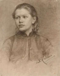 Retrato de uma jovem mulher