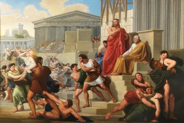 A violação das mulheres de Sabine, 1823-1824.