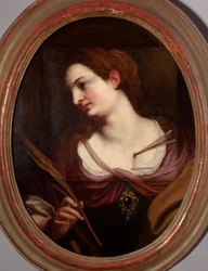Pintura de Barba de Pellegro Piola (ou Pellegrino Piola) (1617-1640)