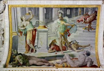 Ulisses e Circe, cerca de 1550 (fresco)