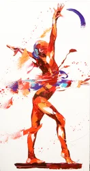 Ginasta Quatro, 2010 (óleo sobre tela)