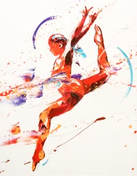 Ginasta Dois, 2010 (óleo sobre tela)
