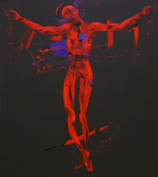 Jesus Morre na Cruz - Estação 12 (óleo sobre tela)