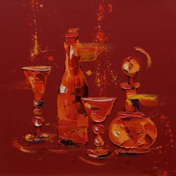 Still Life in Red, 2005 (óleo sobre tela)