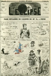Página de Destaque de Mademoiselle X. Capa em "L