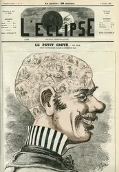 Little Creve, a estudar frenologia. Capa em "L
