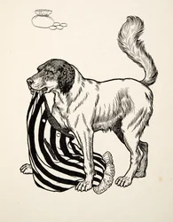 A Good FInder, de A Hundred Anecdotes of Animals, pub. 1924 (gravura)