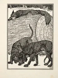 Cunning como uma raposa, de cem anecdotes dos animais, bar. 1924