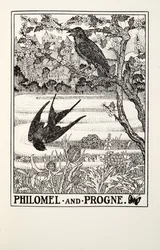 Philomel e Progne, de Fontaine Fables, pub. 1905