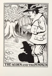 O Bolota e a Abóbora, de Fontaine Fables, pub. 1905