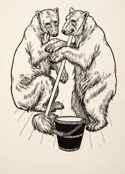Os filhotes de urso, de cem anecdotes dos animais, bar. 1924
