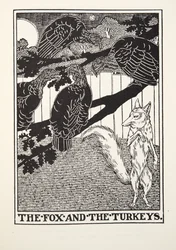 A raposa e os perus, de Fontaine Fables, pub. 1905