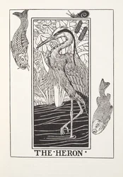 The Heron, de Fontaine Fables, pub. 1905 (gravura)