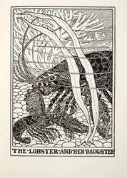 A Lagosta e sua Filha, de Fontaine Fables, pub. 1905