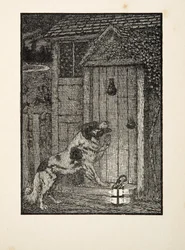 O cão de Terra Nova, de cem anecdotes dos animais, bar. 1924