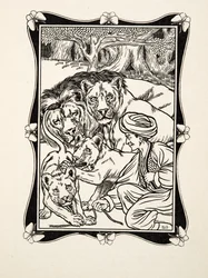 The Rights of Hospitality, de A Hundred Anecdotes of Animals, pub. 1924 (gravura)