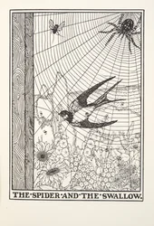 The Spider and the Swallow, de Fontaine Fables, pub. 1905