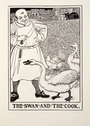 O Cisne e o Cozinheiro, de Fontaine Fables, pub. 1905