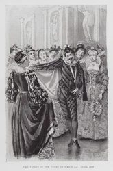 A dançar: O Pavane na Corte de Henri III, por volta de 1580 (litho)
