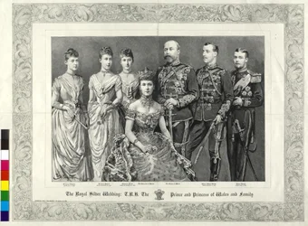 O mais tarde Rei de Inglaterra Família real britânica 1888
