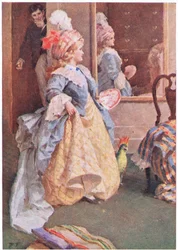 Ela passeava gravemente de um lado para o outro, de Little Women publicado pela Associated Newspapers Limited, c.1940 (lito colorido)