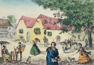 Heiligenstadt Testament House, em Viena, onde Beethoven ficou em uma tentativa de curar sua surdez