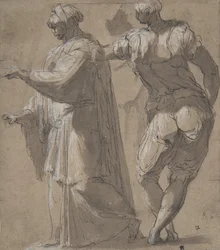 Duas Figuras Masculinas em Pé, 1501-47.