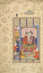 Anushirvan com uma princesa, de 