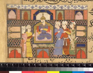 Ghiyath al-Din entronizado