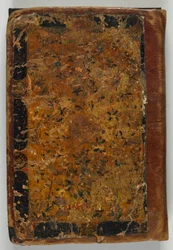 Encadernação original de S1986.44.1, possivelmente Tabriz, Irã, período Safávida, 1549-50 (aquarela e laca opacas)