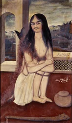 Retrato de Shamsi Tabrizi, o Dervixe, c.1840-1