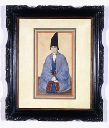 Retrato de um jovem príncipe Qajar, c.1850