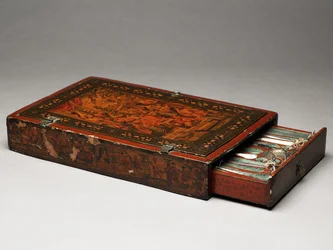 Kit de ferramentas retratando a Sagrada Família, c.1830 (meios mistos)