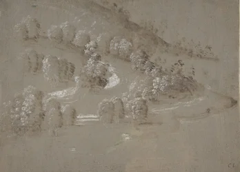 Paisagem à direita, verso da paisagem, 1489-90.