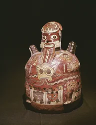 Navio de cerâmica de figura de um deus, Nazca Culture (ceramic)