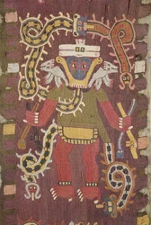 Figura Mythological de lã, tribo de Paracas (matéria têxtil)