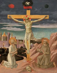 A Crucificação com São Jerônimo e São Francisco, c. 14451450.