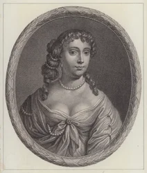 Anne Hyde, Duquesa de York, primeira esposa do Rei James II (gravura)