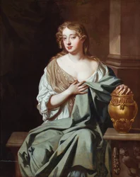 Retrato de Mary Davis, atriz (óleo sobre tela)