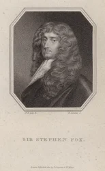 Sir Stephen Fox, político inglês (gravura)