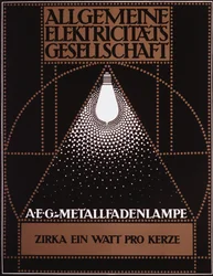Cartaz de publicidade para a General Electric Company [AEG] 1910