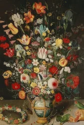 Vaso com flores. Por volta de 1620