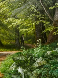 Um bosque de faias em maio, perto de Iselingen Manor
