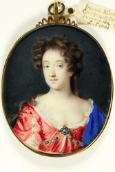 Diana Kirke, Condessa de Oxford (aguarela em velino)