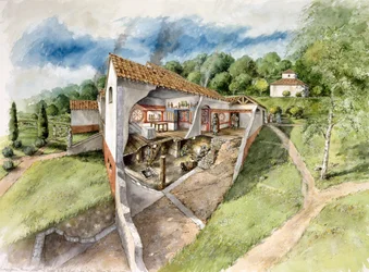 Lullingstone Roman Villa, século 4, c1990-2010