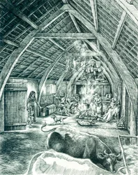 Casa camponesa medieval, século XIII-XV, c1980-2010