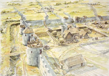 Castelo de Portchester, final do século 10, c1990-2010