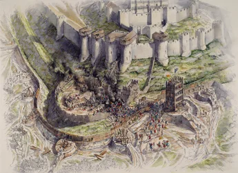 Cerco do Castelo de Dover, Kent, 1216 c1995-c2006.