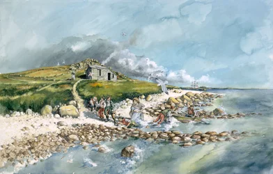 Estação de Quarentena de Santa Helena, c1764, Ilhas Scilly, c1990-2010